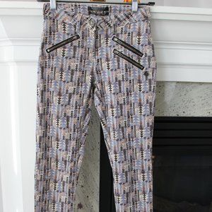 Maison Scotch geometric pattern skinny jeans